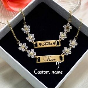 *Pre-Order*Valentine's Day special Custom 18k gold plated customized bracelet